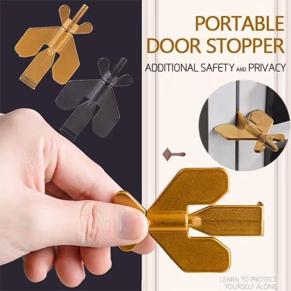 Portable Travel Safety Door Stopper（Send storage bag）